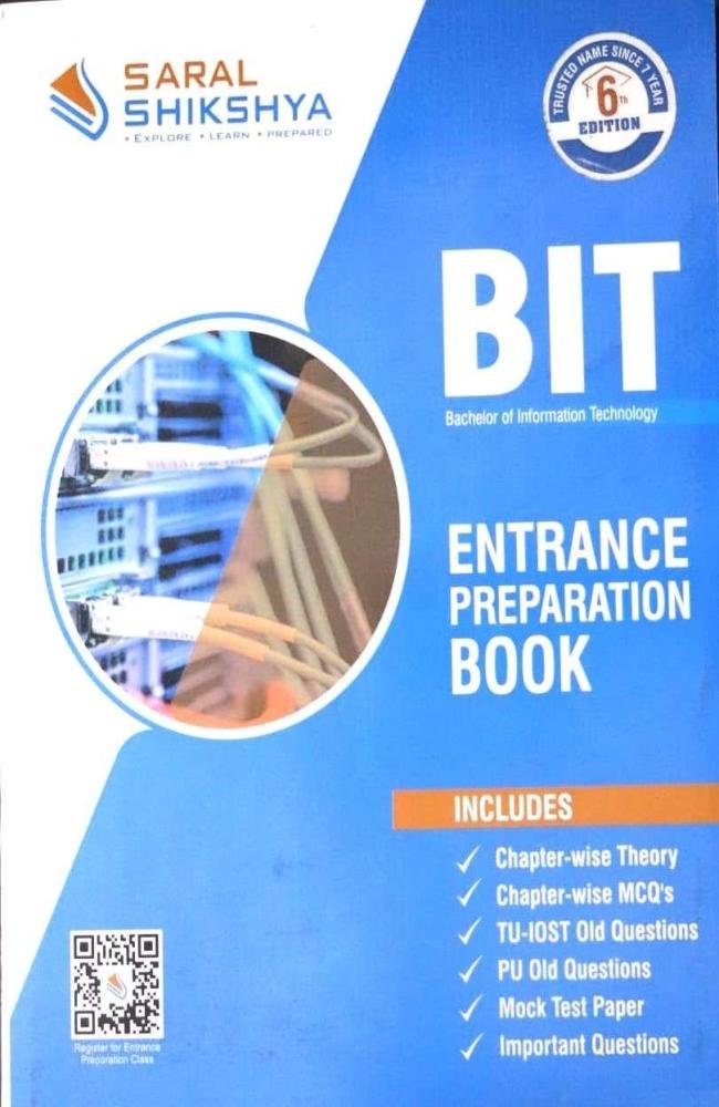 Essential BIT Entrance Preparation Book by Saral Shikshya Management Team (Madhukar Yadav, Er. Tej Prakash Shrestha &amp; Babita Rimal)