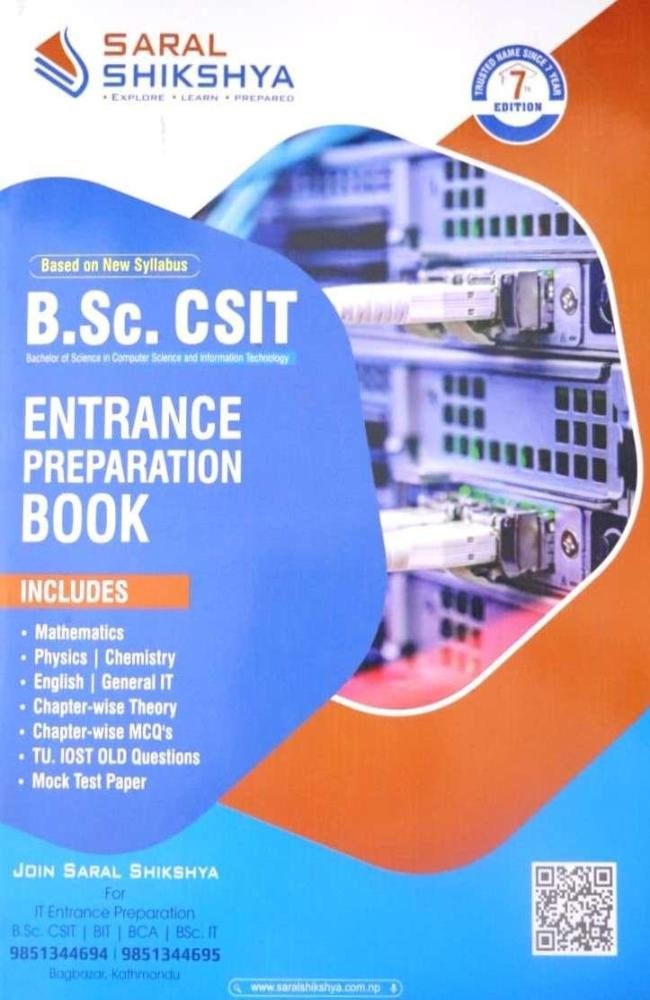 B.Sc. CSIT Entrance Preparation Book by Saral Shikshya Management Team
