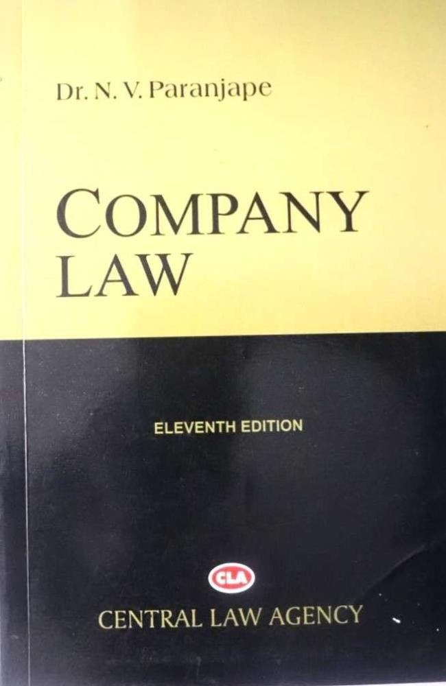 Company Law- Dr. N.V. Paranjape
