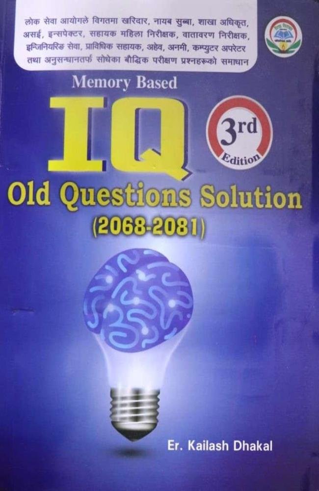 Memory Based Loksewa IQ Old Question Solution (2068-2081)- Er. Kailash Dhakal